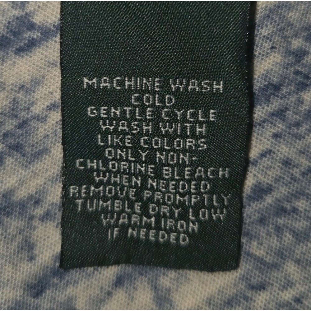 Lauren Ralph Lauren Dress Womens XL Blue Geometric Print 100% Cotton Jersey Soft - Picture 3 of 7